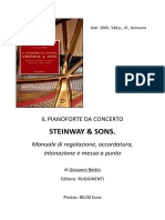 Il Pianoforte Da Concerto STEINWAY & SONS - Manuale