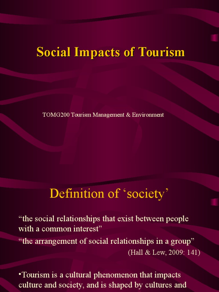 impacts of tourism social