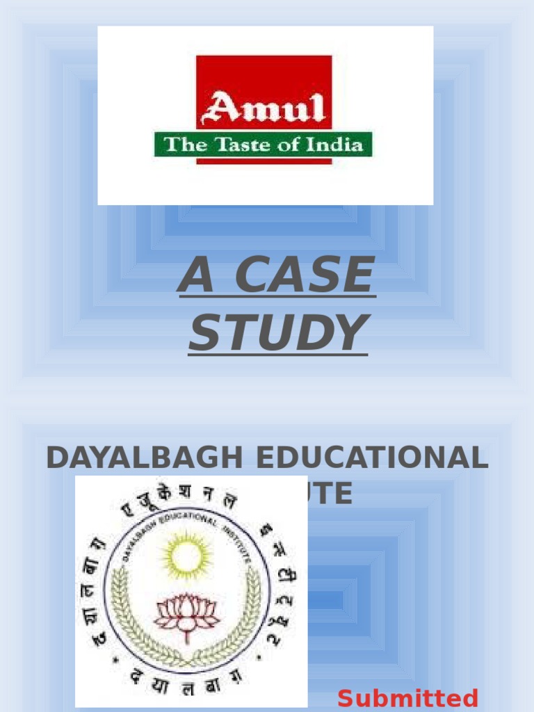 amul case study harvard pdf