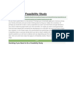 How to Do a Feasibility Study