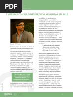 7 Medidas Contra o Desperdício Alimentar Em 2015