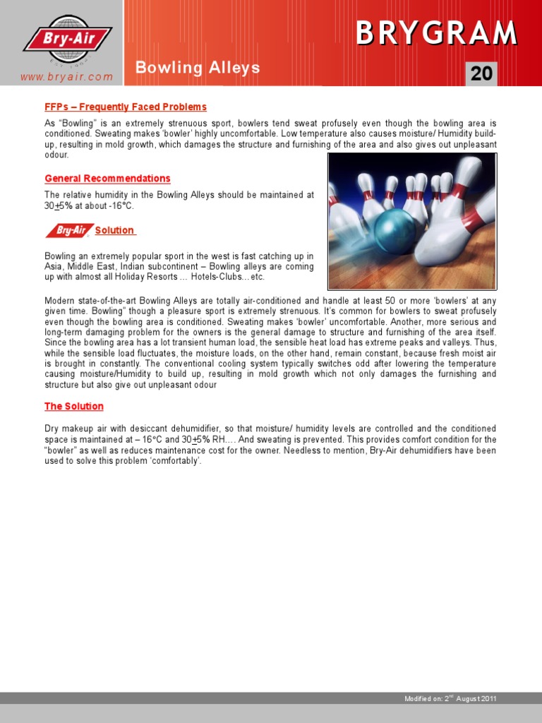 Maintaining Optimal Humidity Levels in Bowling Alleys to Prevent