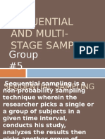 Sequential and Multi-Stage Sampling