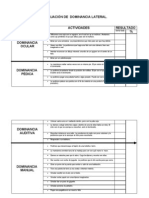 Evaluación de Dominancia Lateral