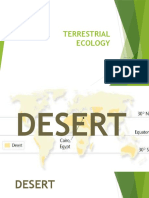 Terrestrial Ecology Lecture 3 Desert