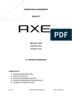 Consumer Behavior Report On AXE Deodorants in India