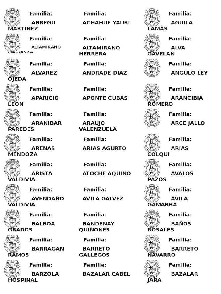 Familia 2 | PDF