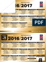 Calendrier 2016-2017 du Top 14