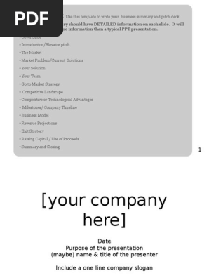 Pitch Deck
