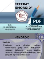 Ppt Referat Hemorrhoid