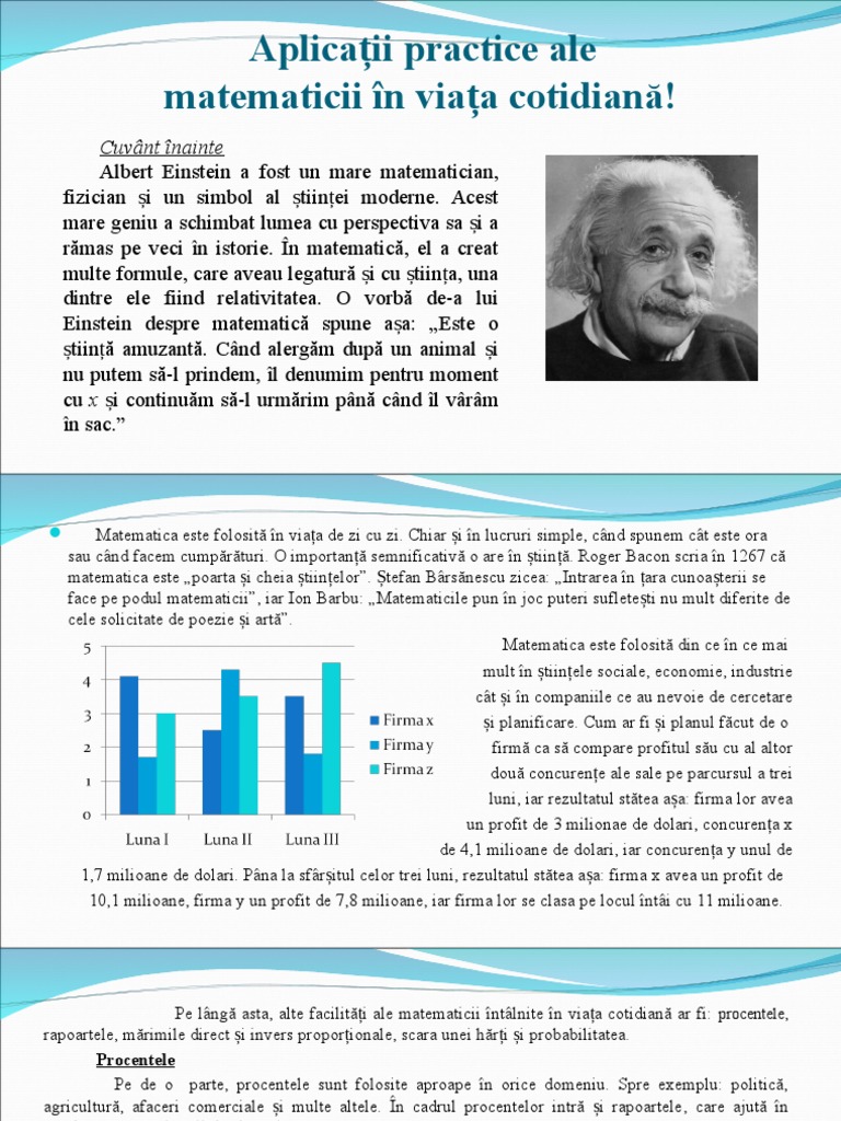 Aplicatii Practice Ale Matematicii | PDF