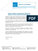 160712 Convenio Formacion Sindical con Sindicato de Guincheros