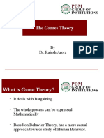 PDM Games Theory