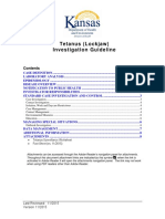 Tetanus Disease Investigation Guideline