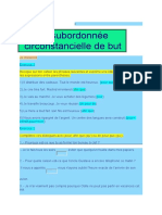 La Subordonnée Circonstancielle de But