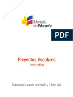 Instructivo de Proyectos Escolares 2016