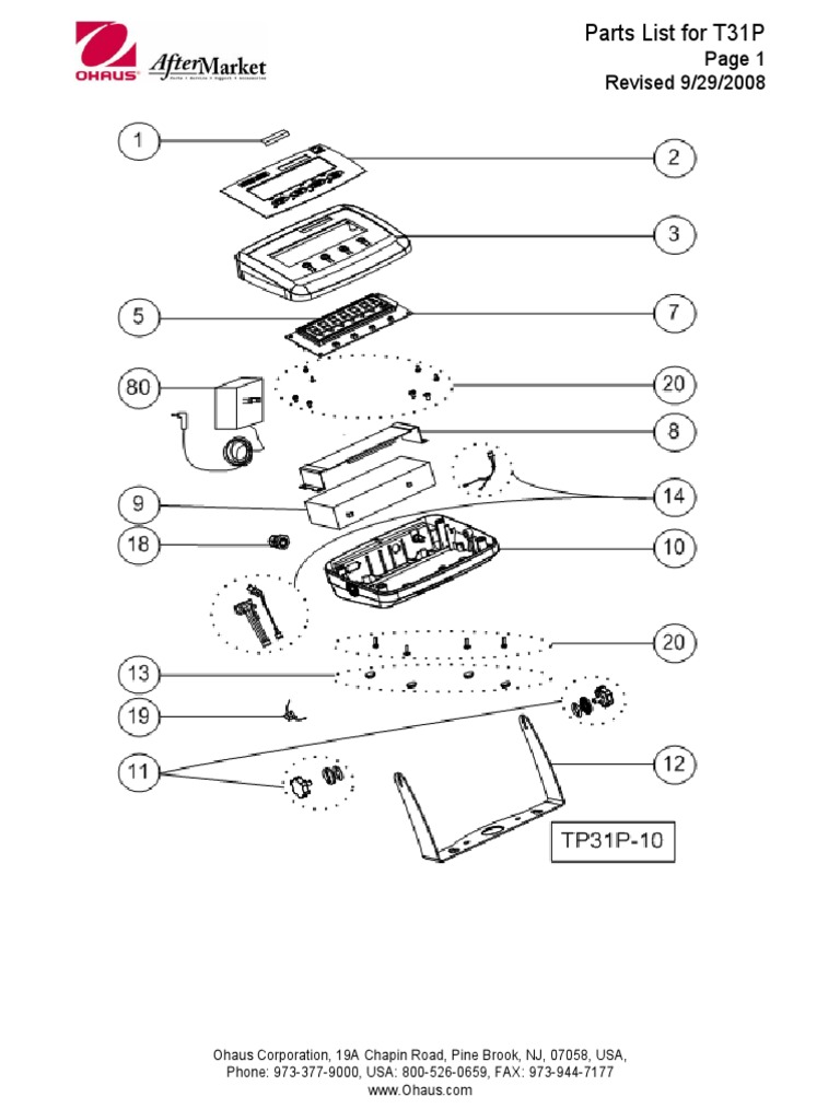Parts List Us t31p Indicator | PDF | Tecnología