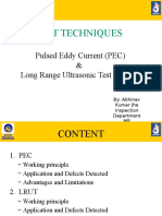 NDT Techniques: Pulsed Eddy Current (PEC) & Long Range Ultrasonic Test (LRUT)