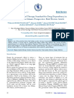 A Spiritual Therapy Standard For Drug Dependency in Malaysia, From Islamic Perspectives