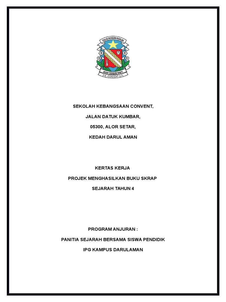 Kertas Kerja Buku Skrap Pdf