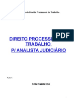 apostila - direito processual trabalho - concurso para analista judiciario(1)