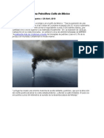 Accidente Plataforma Petrolífera Golfo de México