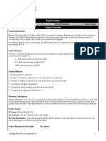 Sample Project Charter HCAHPS