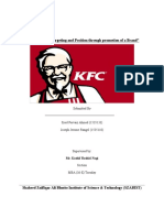 KFC Segmentation, Targeting and Position Through Promotion of A Brand