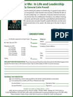 Colin Powell Book Order Form