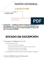 La Suspensión de Derechos Constitucionales