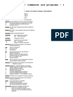 Unix - Commands and Programs - Part 1