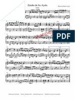 Zamba de Los Ayala - Partitura y Letra PDF