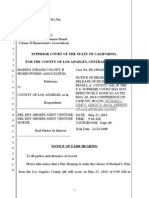 5 - Ntc of Farr Hearing - LASC - Marina Strand v Del Rey Shores - BS092794