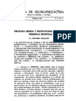Psicología General y Psicopatología de Las Tendencias Instintivas H Delgado