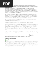 Geometric Series