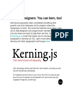 For Web Designers: You Can Kern, Too!: Kerning - Js Here