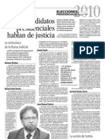 Los Candidatos Hablan de Justicia I