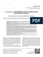 Postoperative Hemoglobin Level in Patients With Femoral Neck Fracture