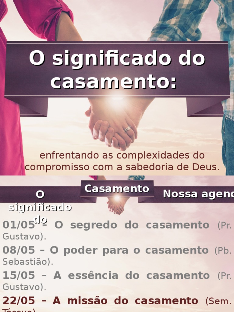 O Significado do Casamento