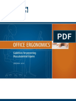 Office Ergonomics: Guidelines For Preventing Musculoskeletal Injuries