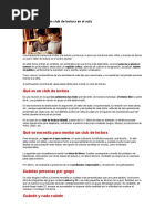 Cómo organizar un club de lectura exitoso | PDF | Experiencia | Aprendizaje