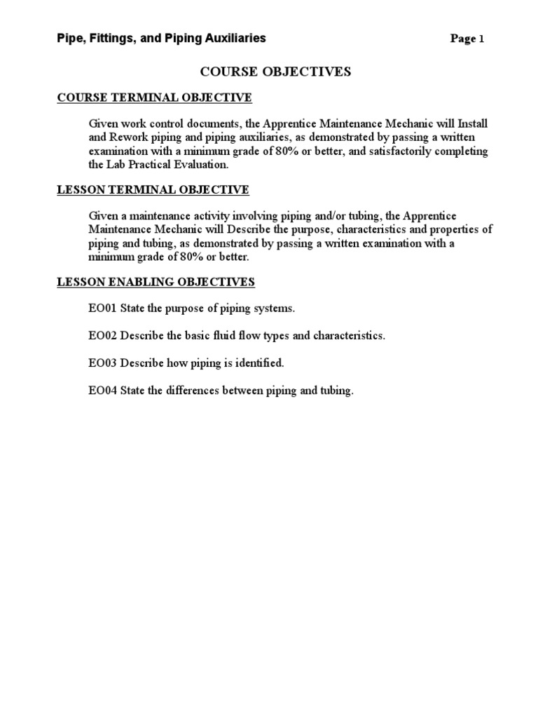 Pipe Fitting and Piping Fundamentals | PDF | Pipe (Fluid Conveyance ...