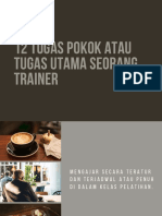 Tugas Pokok Atau Tugas Utama Seorang Trainer