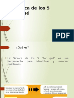 Técnica de Los 5 Porqué