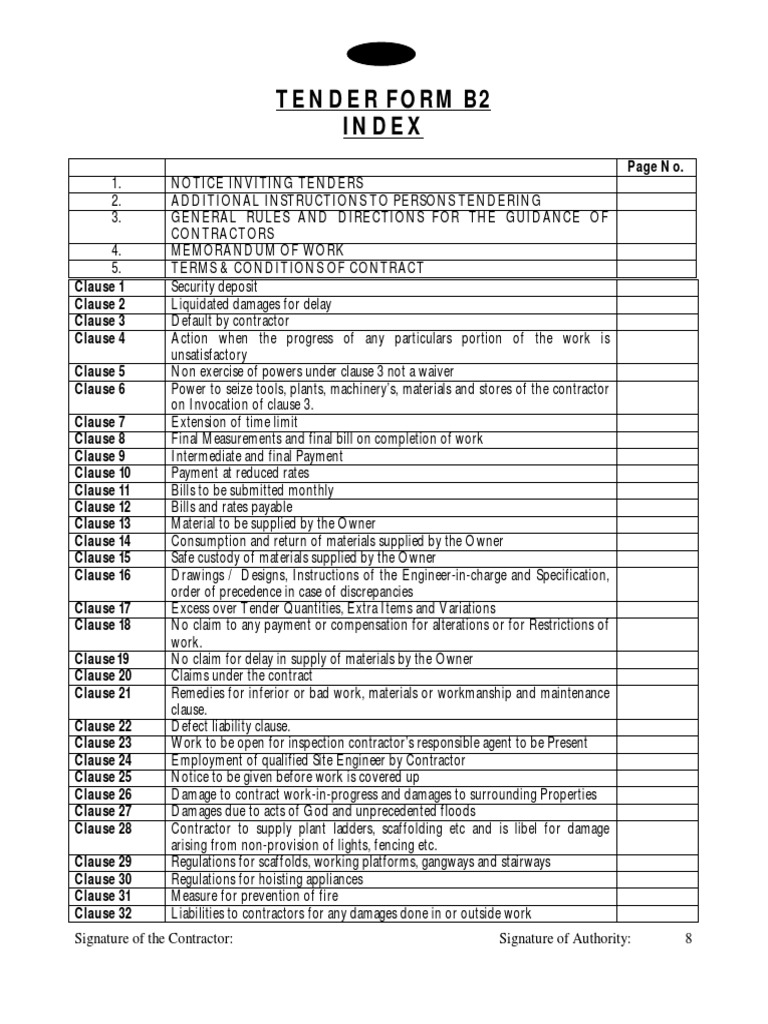 03 - Borsad-Pg 8 To 51, Tender B2 Form | PDF