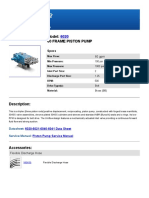 Model: 60 Frame Piston Pump: Specs