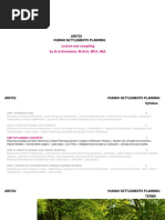 Unit 3 Human Settlement Planning