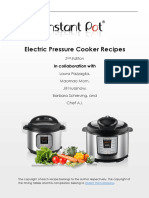 InstantPot Electric Pressure Cooker Recipe Book