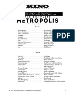 Fritz Lang's Metropolis - 2010 Restoration Synopsis