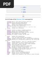 An A-Z Index of The Command Line: Windows CMD